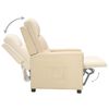 vidaXL Fauteuil Cr&egrave;me Tissu