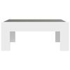 vidaXL Table basse avec LED infini blanc 70x50x30 cm