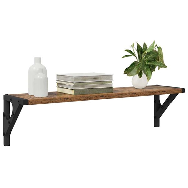 vidaXL Étagères Murales 2 pcs Bois Ancien 60 x 15 x 15,5 cm