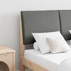 vidaXL T&ecirc;te de lit capitonn&eacute;e Gris fonc&eacute; 135 cm Pin massif