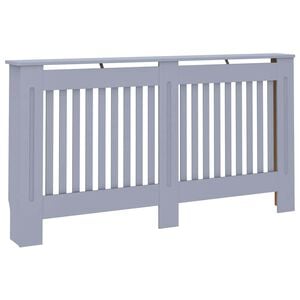 vidaXL Cache-radiateur anthracite 152x19x81,5 cm bois d'ing&eacute;nierie