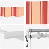 vidaXL Auvent R&eacute;tractable Jaune et Orange 600 &times; 350 cm tissu