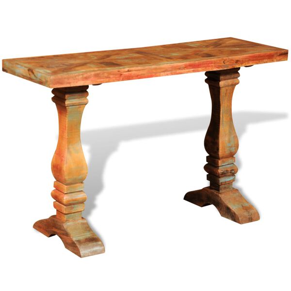 vidaXL Table console Bois de récupération massif