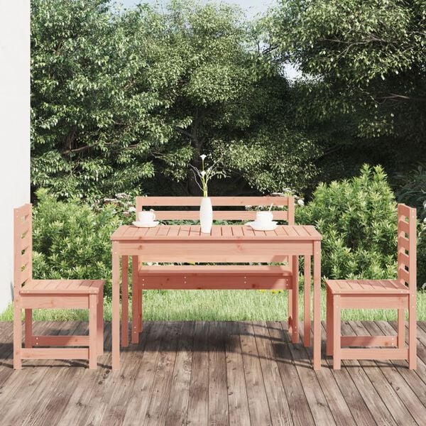 vidaXL Ensemble &agrave; manger de jardin 4 pcs bois massif Douglas