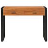 vidaXL Bureau avec 2 tiroirs 100x40x75 cm Bois de teck