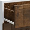 vidaXL Armoire de cuisine Lucca ch&ecirc;ne fum&eacute; bois ing&eacute;nierie