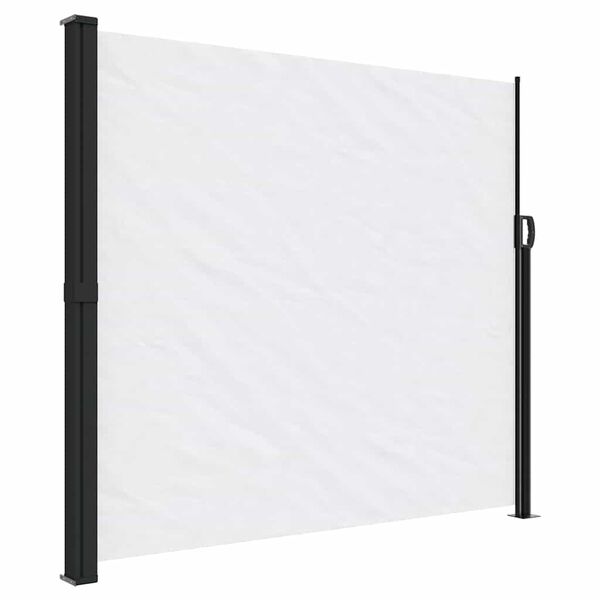 vidaXL Auvent lat&eacute;ral r&eacute;tractable blanc 180x600 cm