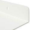 vidaXL &Eacute;tag&egrave;re flottante 4 pcs Blanc 100 x 18 x 2,5 cm Acier