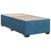 vidaXL Sommier &agrave; lattes de lit avec matelas bleu 80x200 cm velours