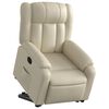 vidaXL Fauteuil inclinable Crème Similicuir