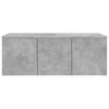 vidaXL Meuble TV Gris béton 80x34x30 cm Bois d'ingénierie