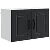 vidaXL Armoire de cuisine 2 pcs Noir 60 x 31 x 40 cm Bois d'ing&eacute;nierie