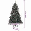 vidaXL Sapin de No&euml;l artificiel Vert 150 cm PVC, plastique et acier