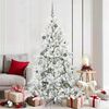 vidaXL Sapin de No&euml;l Artificiel &agrave; Branches Articul&eacute;es Blanc 180 cm