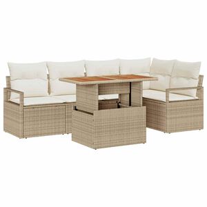 vidaXL Ensemble de canap&eacute; de jardin 6 pc 5-Nombre de places