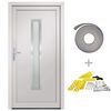 vidaXL Porte d'entr&eacute;e Blanc 108x200 cm PVC