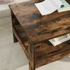 vidaXL Table basse Ch&ecirc;ne fum&eacute; 57 x 55 x 45 cm Bois d'ing&eacute;nierie
