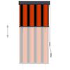 vidaXL Store roulant d'ext&eacute;rieur 80x250 cm Orange et marron