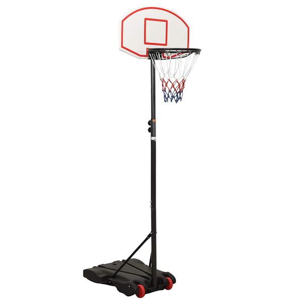 vidaXL Support de basket-ball Blanc 216-250 cm Poly&eacute;thyl&egrave;ne