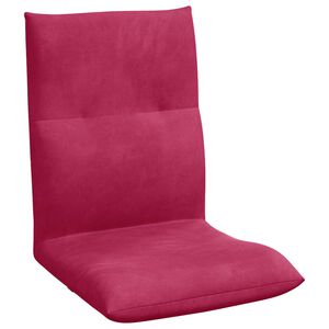 vidaXL Fauteuil de sol Bordeaux 46 x 50 x 61 cm Velours
