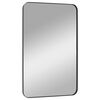 vidaXL Miroir mural Noir 50x80 cm Rectangulaire