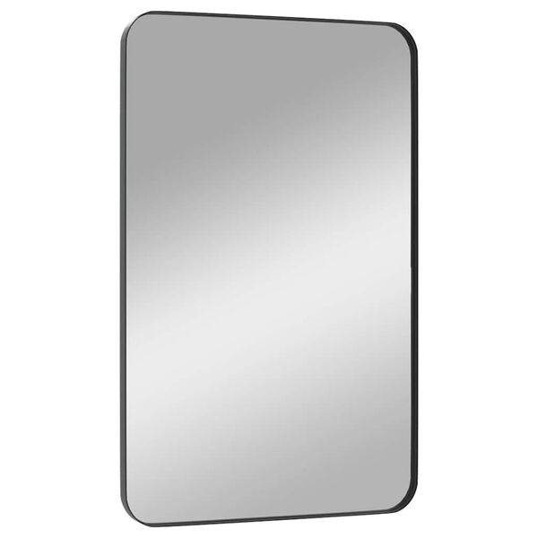 vidaXL Miroir mural Noir 50x80 cm Rectangulaire