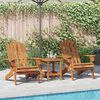 vidaXL Chaises Adirondack de jardin lot de 2 Bois massif d'acacia