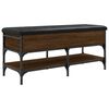 vidaXL Banc &agrave; chaussures ch&ecirc;ne marron 102x42x45 cm bois d'ing&eacute;nierie