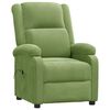 vidaXL Fauteuil inclinable &eacute;lectrique vert clair velours