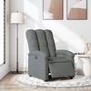 vidaXL Fauteuil inclinable électrique Gris foncé Tissu