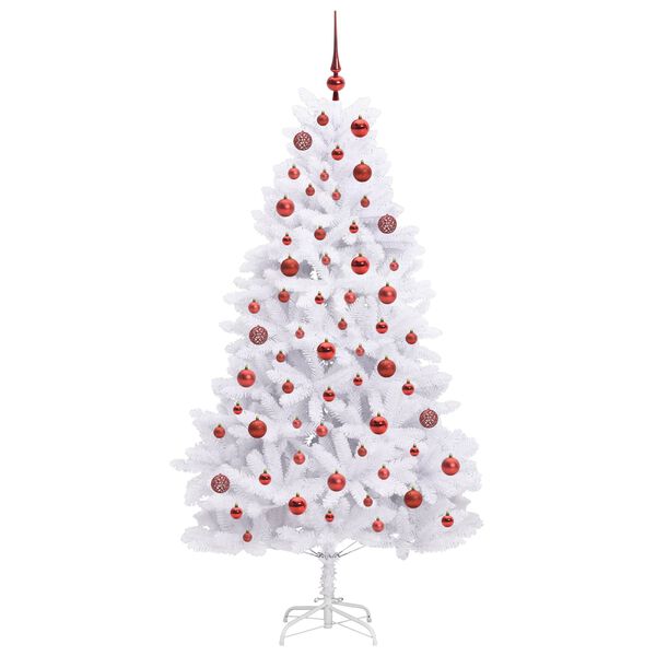 vidaXL Sapin de No&euml;l Artificiel &agrave; Branches Articul&eacute;es Blanc 180 cm