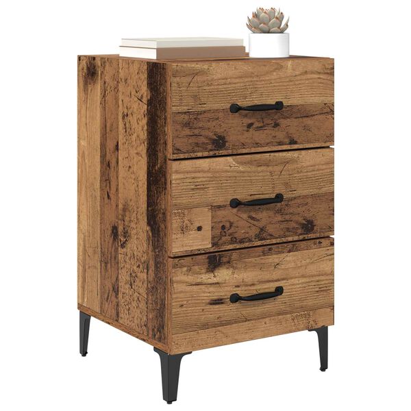 vidaXL Cabinet de chevet Bois ancien 40 x 40,5 x 66 cm