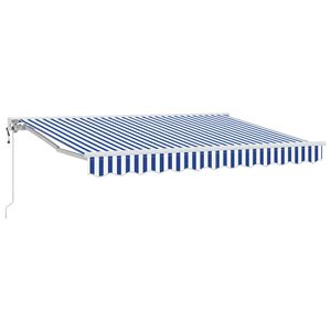 vidaXL Cadre d'auvent Bleu et Blanc 250 x 200 cm