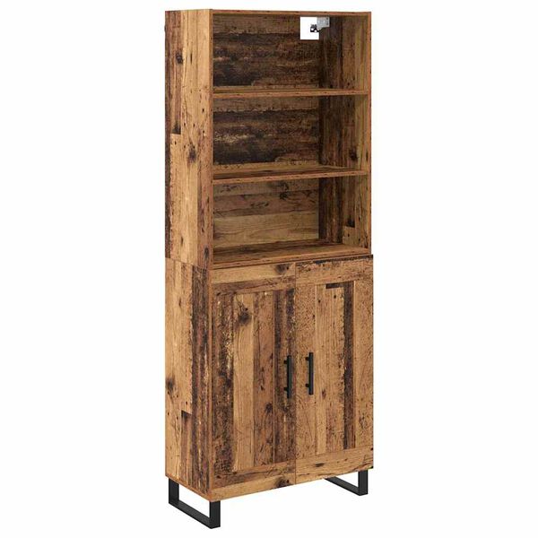 vidaXL Haut Armoire Bois ancien 69,5 x 34 x 180 cm Bois d'ing&eacute;nierie