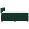 vidaXL Sommier &agrave; lattes de lit et matelas Vert fonc&eacute; 140x190cm Velours