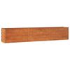 vidaXL Lit sur&eacute;lev&eacute; de jardin rouill&eacute; 240x40x45 cm acier corten