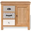 vidaXL Buffet 65 x 35 x 60 cm Bois massif d'eucalyptus