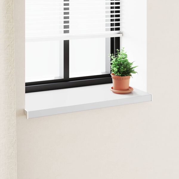 vidaXL Appui de fen&ecirc;tre Blanc 100 x 40 x 4,5 cm PVC