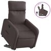 vidaXL Fauteuil inclinable marron fonc&eacute; tissu
