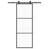 vidaXL Porte coulissante avec kit de quincaillerie 76x205 cm Verre ESG