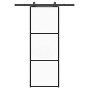 vidaXL Porte coulissante avec kit de quincaillerie 76x205 cm Verre ESG