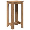 vidaXL Table de bar ch&ecirc;ne artisanal 51x50x103,5 cm bois d'ing&eacute;nierie