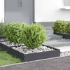 vidaXL Bordure de Pelouse 6 pcs Anthracite 60 x 60 x 13 cm Acier