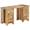 vidaXL Bureau &agrave; caissons Bois de manguier massif 140x50x77 cm