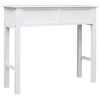 vidaXL Table console Blanc 90 x 30 x 77 cm Bois