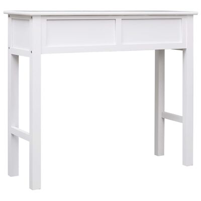 vidaXL Table console Blanc 90 x 30 x 77 cm Bois