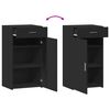 vidaXL Buffet noir 50x42,5x93 cm bois d'ingénierie