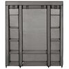 vidaXL Armoire avec compartiments et tiges Gris 150x45x176 cm Tissu