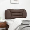 vidaXL Coussin de t&ecirc;te de lit Hvar marron 100 cm similicuir