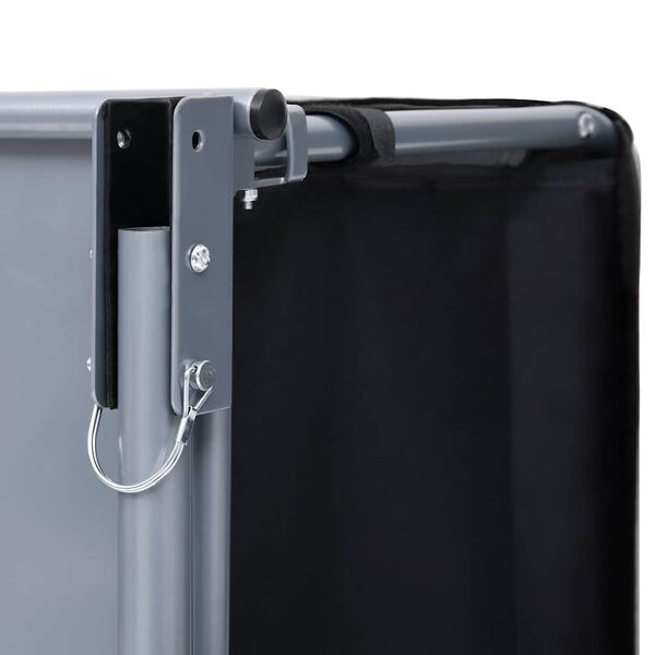 vidaXL Remorque de vélo noir et gris 65 kg